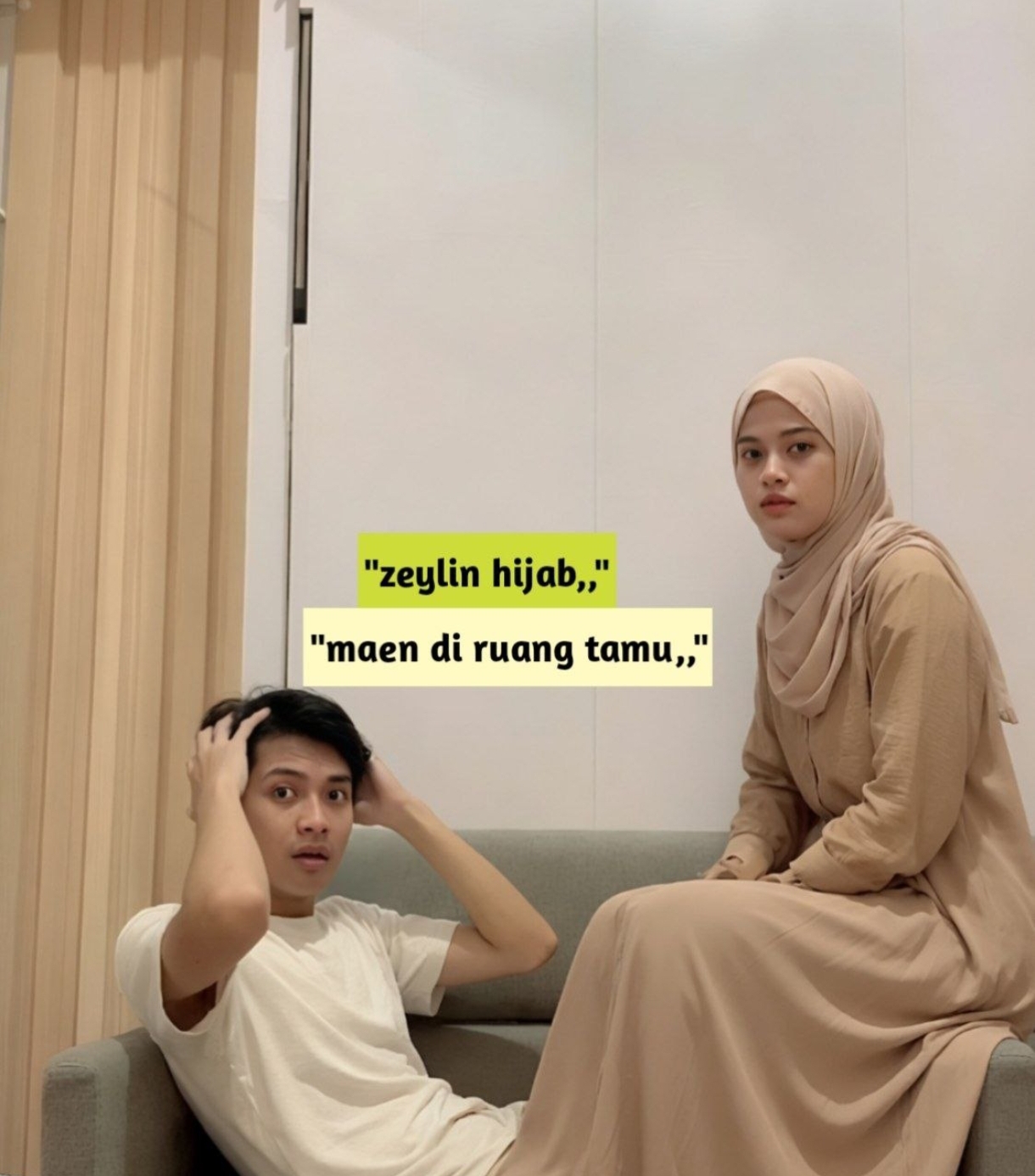 hijab ruang tamu